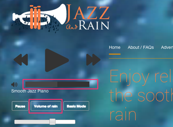 Jazz rainボリューム
