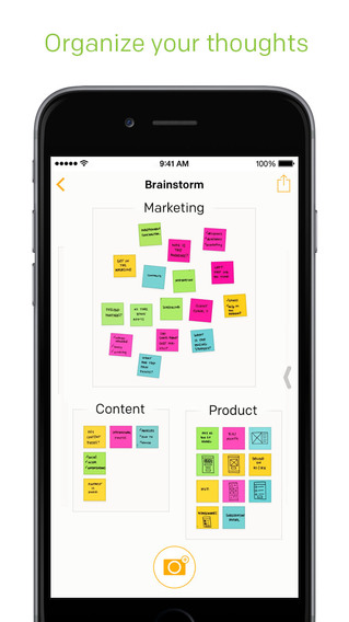 ブレストしたポストイットをiPhoneで管理する