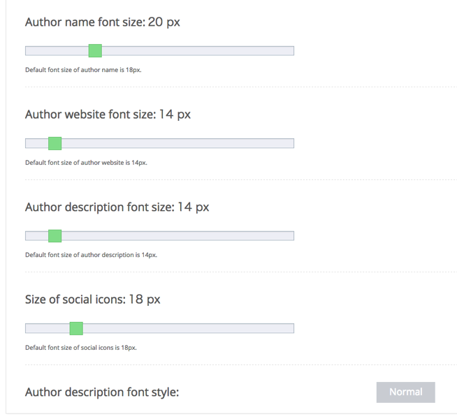 Simple Author Boxのフォント設定2