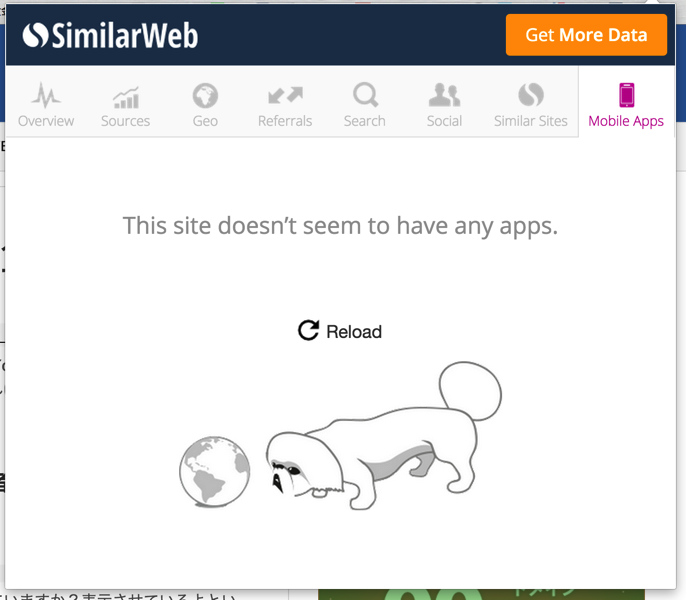 SimilarWebのChomrアプリで見れるWEBサイトが提供しているアプリ