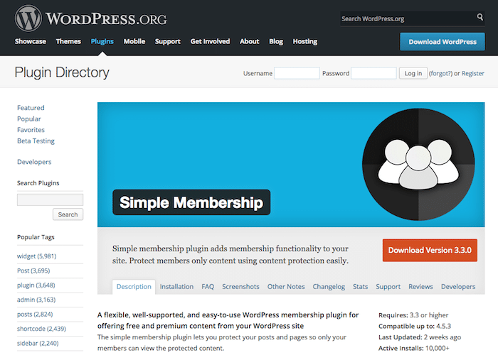 Simple Membership