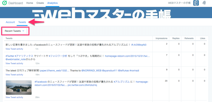 自分のツイートを分析する