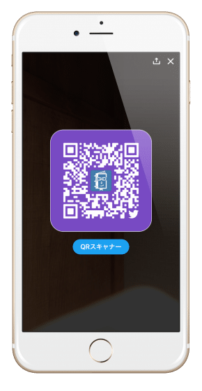 TwitterアカウントのQRコード