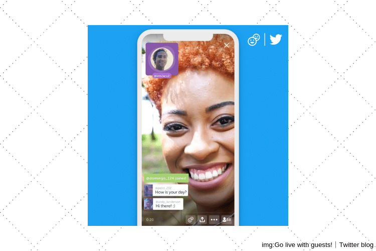 Twitterのライブ配信にゲスト（音声のみ）を３人まで呼べるようになった！